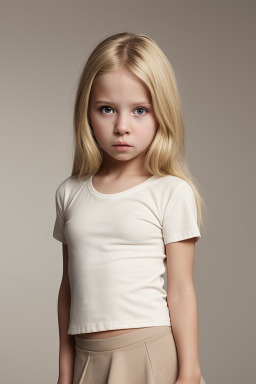 Child female with  blonde hair