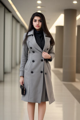 Bahraini teenager girl with  gray hair