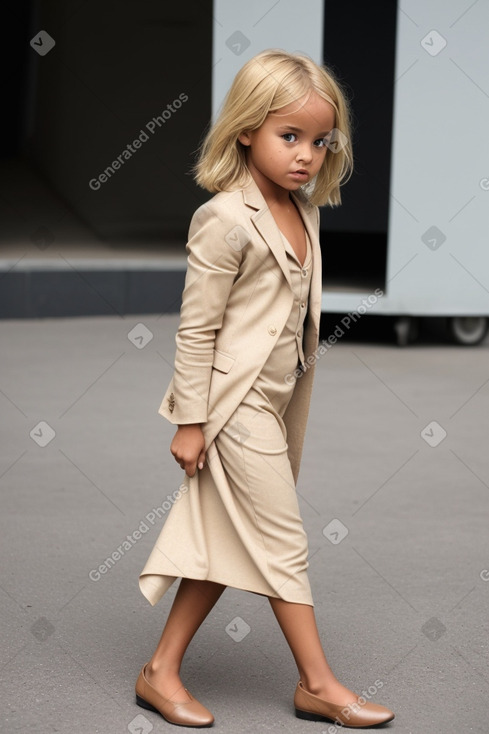 Child female with  blonde hair