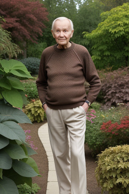 Finnish elderly male with  brown hair