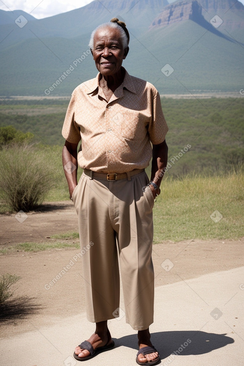 Zimbabwean elderly male with  brown hair