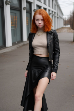 Russian teenager girl with  ginger hair