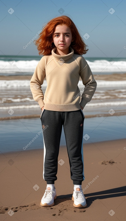 Emirati child female with  ginger hair