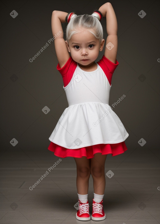 Ecuadorian infant girl with  white hair