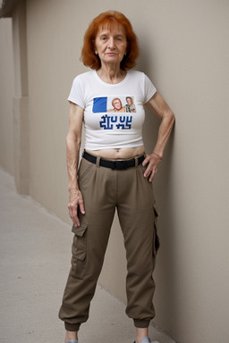 Israeli elderly female with  ginger hair