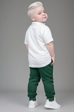 Ukrainian infant boy with  white hair