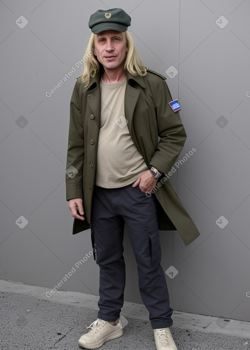 Israeli 45 years male with  blonde hair