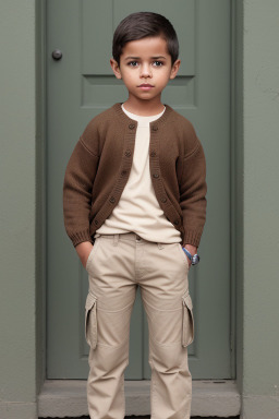 Guatemalan child boy with  brown hair