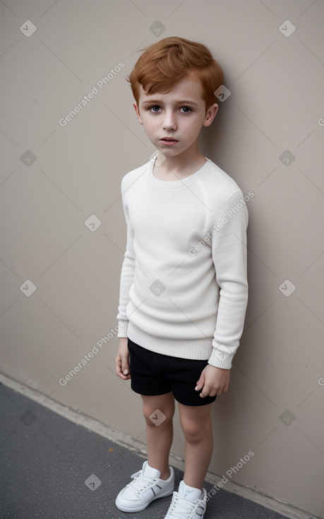 Turkish child boy with  ginger hair