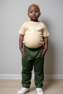 African infant boy with  blonde hair