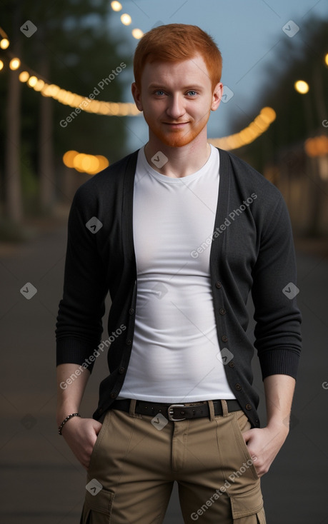 Romanian adult male with  ginger hair