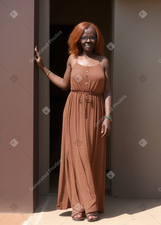 Sudanese 45 years female with  ginger hair