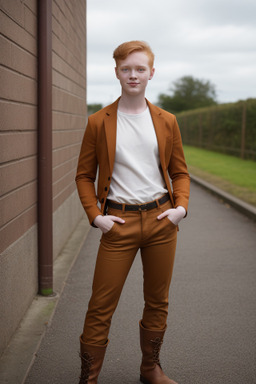 Young adult non-binary with  ginger hair