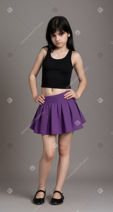 Paraguayan infant girl with  black hair