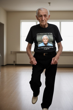 Belgian elderly male with  black hair