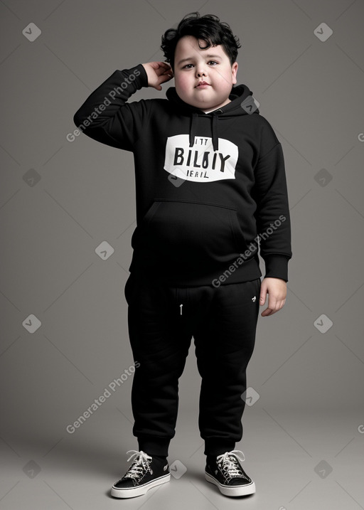 Belgian child boy with  black hair