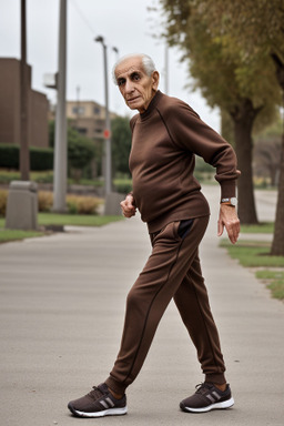 Egyptian elderly male with  brown hair