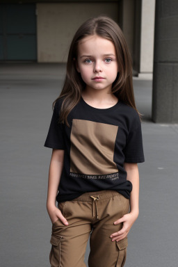 Swiss child girl with  brown hair