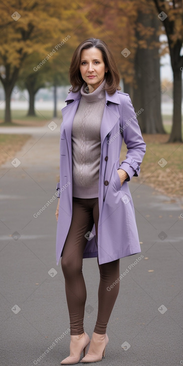 Serbian middle-aged female with  brown hair