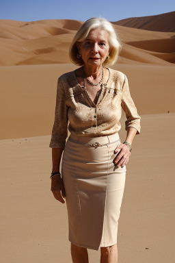 French elderly female with  blonde hair