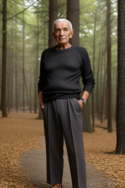 Algerian elderly male with  black hair