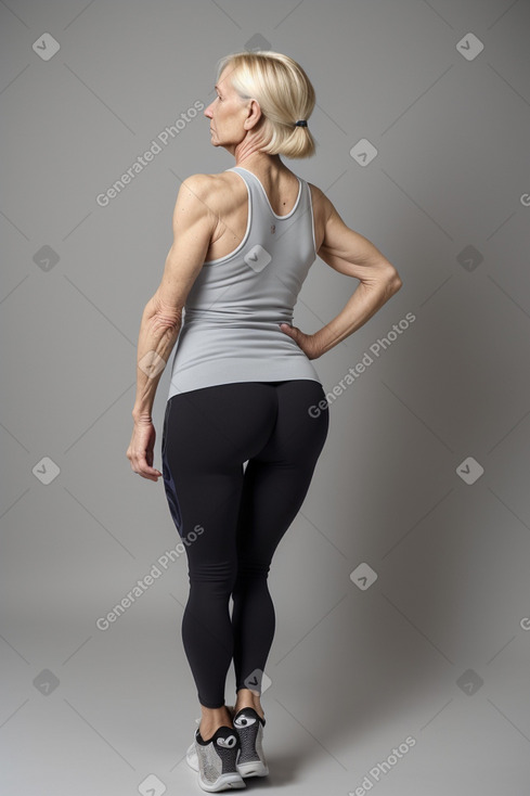 Slovenian elderly female with  blonde hair