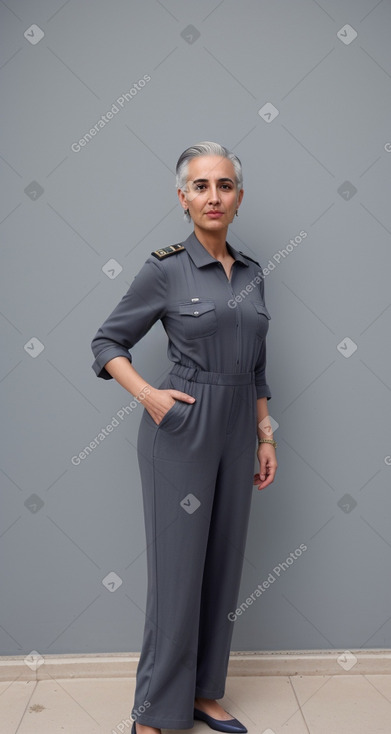 Moroccan adult non-binary with  gray hair