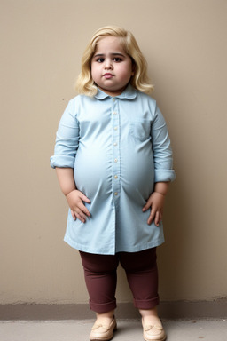 Iranian child female with  blonde hair