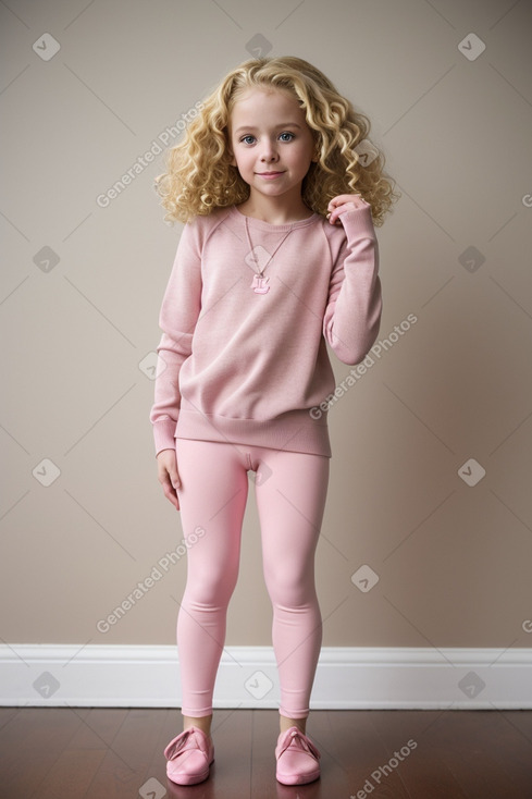 Canadian child female with  blonde hair