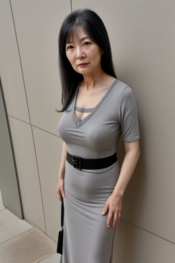 Korean 45 years female with  gray hair