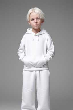 Estonian child boy with  white hair