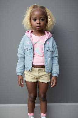 Ghanaian infant girl with  blonde hair