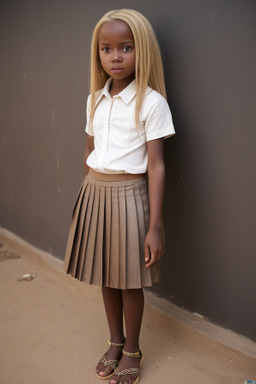 Senegalese child girl with  blonde hair