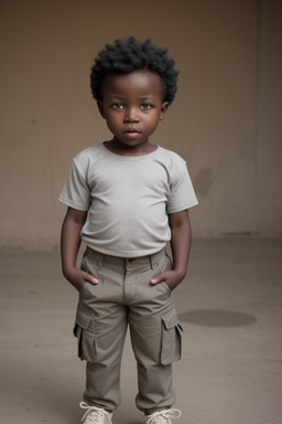 African child boy with  gray hair