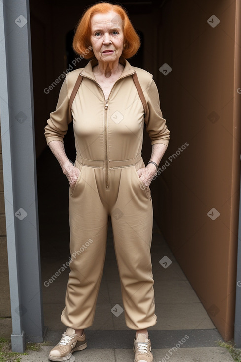 Dutch elderly female with  ginger hair