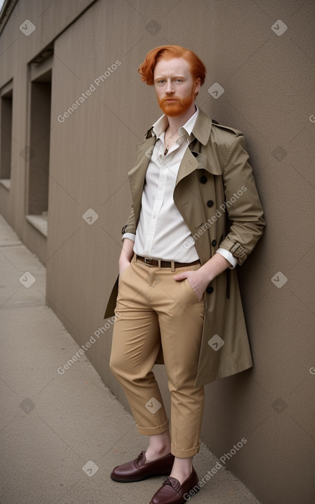 African adult non-binary with  ginger hair