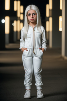 Lebanese child girl with  white hair