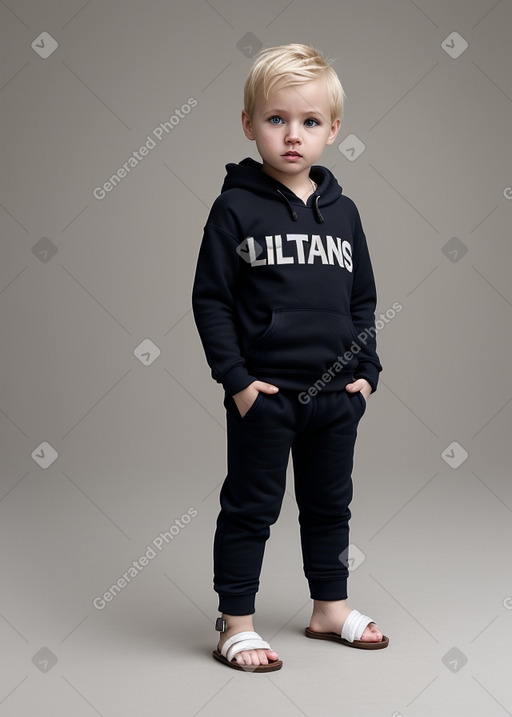 Lithuanian infant boy with  blonde hair