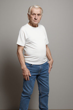 Czech elderly male with  blonde hair