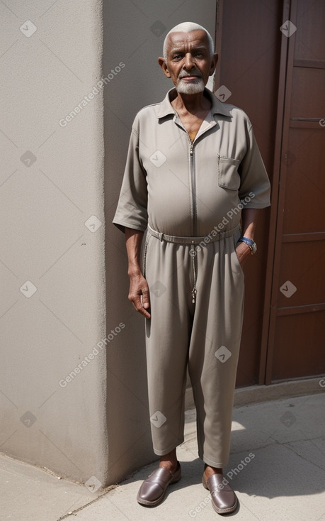 Ethiopian elderly male with  gray hair