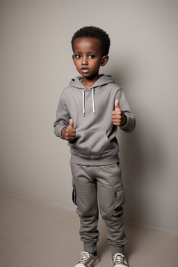 Somali child boy with  gray hair