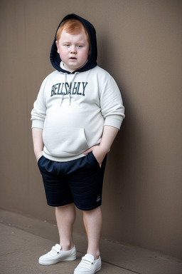 Belarusian child boy with  ginger hair