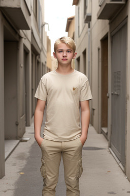 Croatian teenager boy with  blonde hair