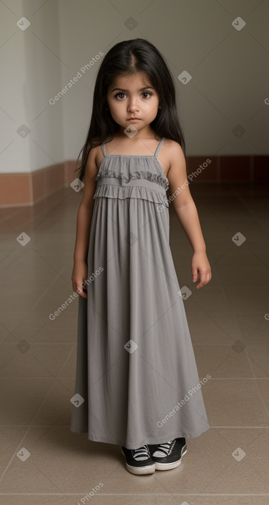 Mexican infant girl with  gray hair