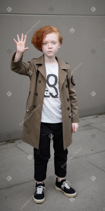 Danish child non-binary with  ginger hair