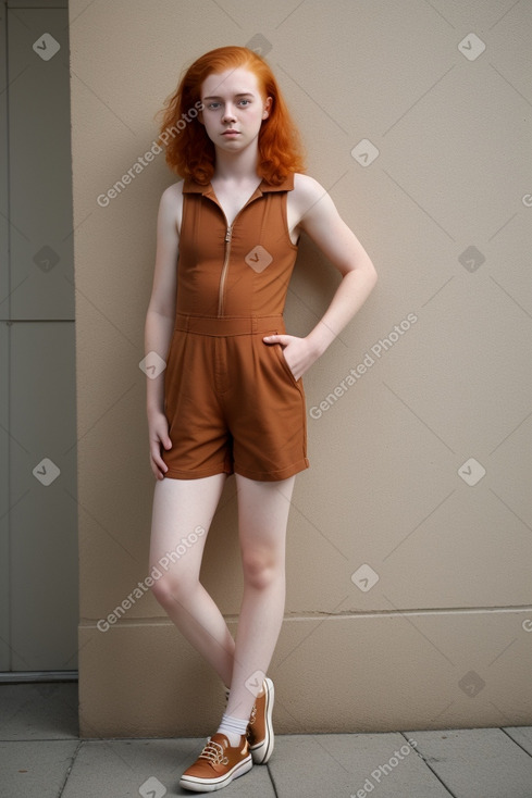 Austrian young adult non-binary with  ginger hair