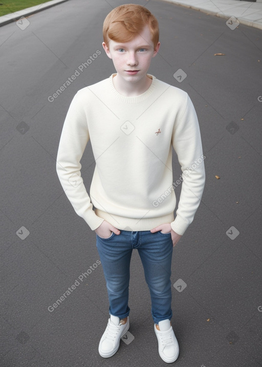 Teenager boy with  ginger hair