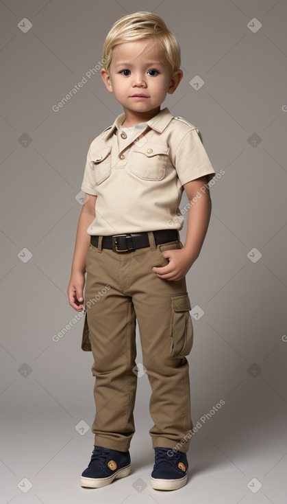 Peruvian infant boy with  blonde hair