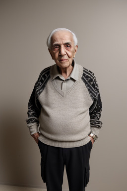 Arab elderly non-binary with  black hair