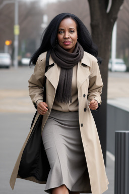 African middle-aged female with  black hair